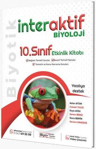 10. Sınıf Biyoloji İnteraktif Etkinlik Kitabı