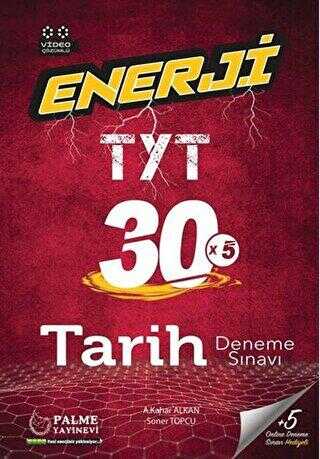 Palme YKS TYT Enerji Tarih 30 Deneme Sınavı Video Çözümlü