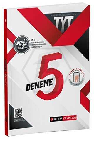 TYT Tamamı Çözümlü 5 Deneme Sınavı