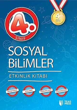 Teas Press 4 Aşamada Etkinlik Kitabı - 4. Sınıf Sosyal Bilimler Etkinlik Kitabı