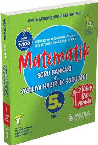 5. Sınıf Matematik Soru Bankası + Yazılıya Hazırlık Soruları 2`Si 1 Arada