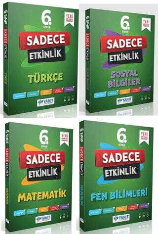 6. Sınıf Sadece Etkinlik (4 Kitap)