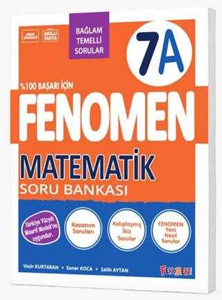 7. Sınıf Fenomen A Serisi Matematik Soru Bankası Fenomen Okul