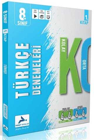 8. Sınıf Türkçe Kolay Orta Branş Deneme - 1. Kitap