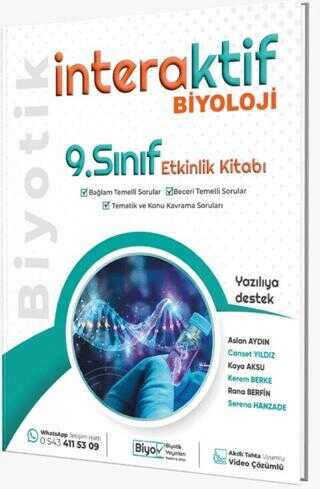 9. Sınıf Biyoloji İnteraktif Etkinlik Kitabı