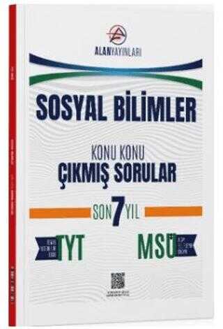 Alan Yayınları TYT MSÜ Sosyal Bilimler Konu Konu Çıkmış Sorular Son 7 Yıl