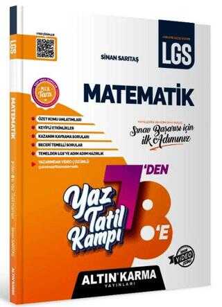 Altın Karma Yayınları - Bayilik Matematik Yaz Tatil Kampı LGS 7-8. Sınıf Hazırlık
