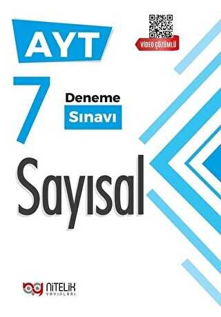 Nitelik YKS AYT Sayısal 7 Deneme Sınavı Video Çözümlü
