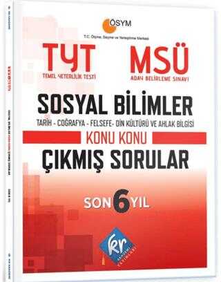 TYT - MSÜ Sosyal Bilimler Son 6 Yıl Konu Konu Çıkmış Sorular
