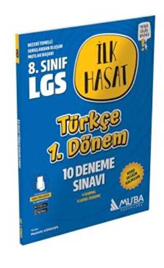 LGS Türkçe İlk Hasat 10 Deneme Sınavı (1.Dönem) Muba Yayınları