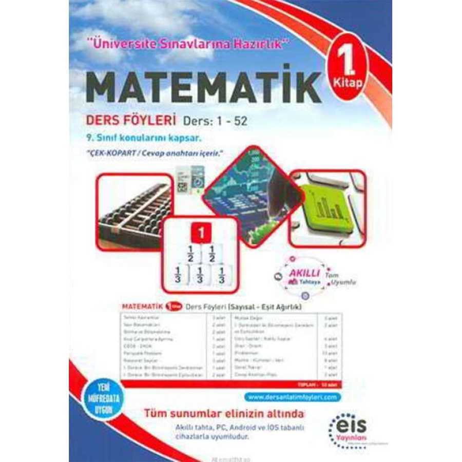 Matematik 1.Kitap Ders Föyleri 1-52 Eis Yayınları