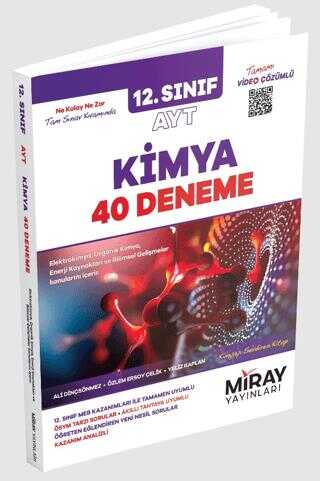 Miray Yayınları 12. Sınıf AYT Kimya 40 Deneme