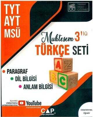 TYT AYT MSÜ Muhteşem 3 lü Türkçe Seti