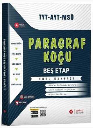 TYT AYT MSÜ Paragraf Koçu Beş Etap Soru Bankası