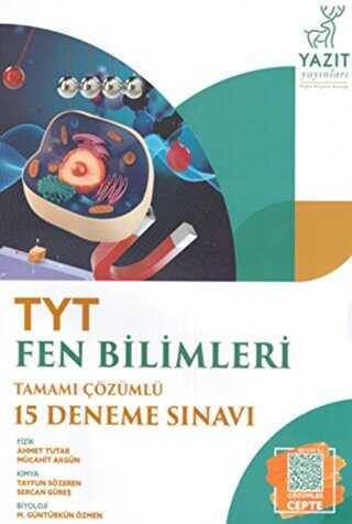 Yazıt YKS TYT Fen Bilimleri Tamamı Çözümlü 15 Deneme Sınavı
