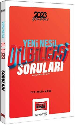 Yargı Yayınları 2023 KPSS MSÜ TYT Yeni Nesil Dil Bilgisi Soruları ve ÖSYM Çıkmış Sorularla Analizli Konu Anlatımı