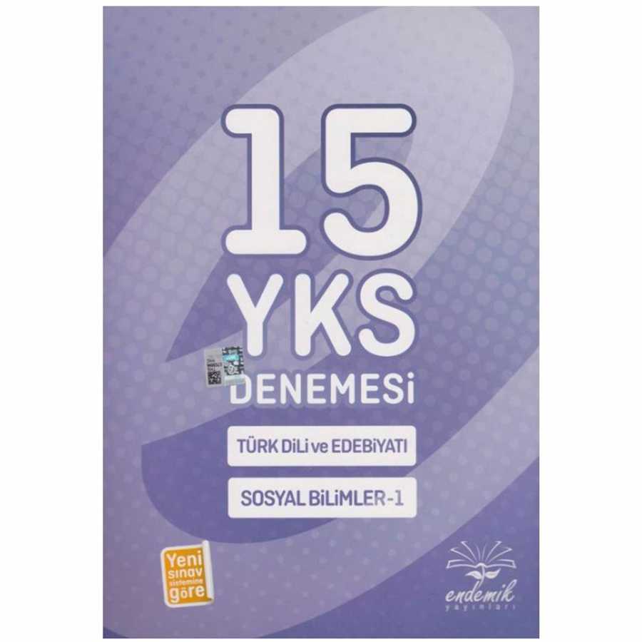 YKS Türk Dili ve Edebiyatı Sosyal Bilimler 15 Deneme Endemik Yayınları